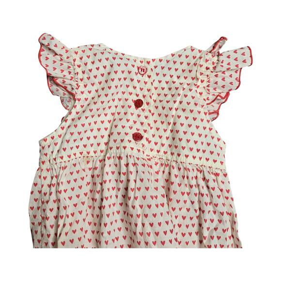Pink Chicken Heart Print One-Piece Size: 12/18M - Picture 5 of 5